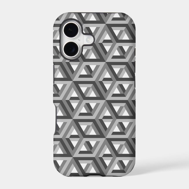 Decorative Hexagons Mosaic Pattern #6 Iphone Case (Back)