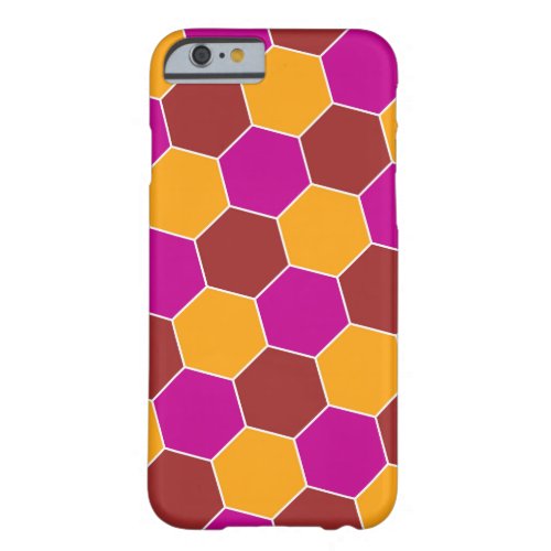 Decorative Hexagons Mosaic Pattern 8 Barely There iPhone 6 Case