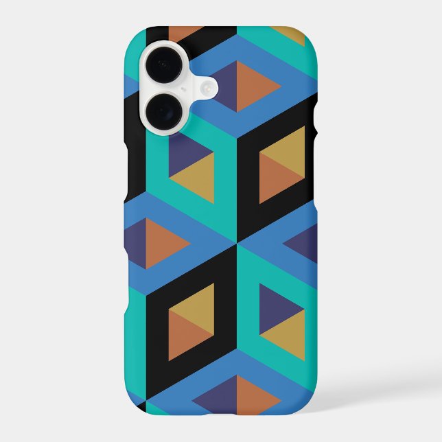 Decorative Hexagons Mosaic Pattern Iphone Case (Back)