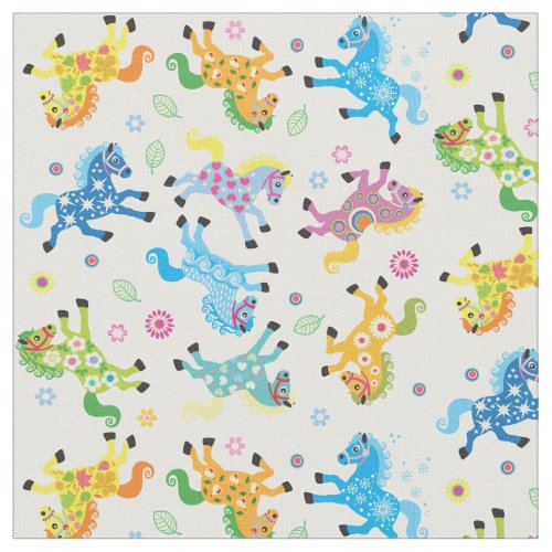 decorative horses fabric