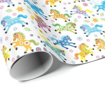 Decorative Horses Wrapping Paper by insimalife at Zazzle