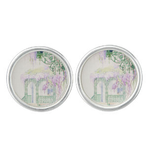 Decorative Idyllic Painting Cufflinks