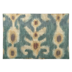 Decorative Ikat Fabric Design by Chariklia Zarris Cloth Placemat