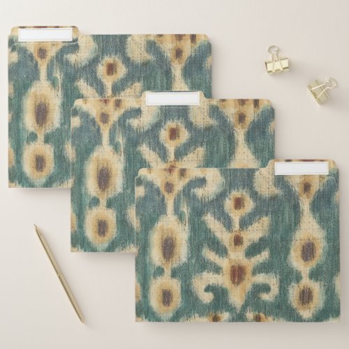 Decorative Ikat Fabric Design by Chariklia Zarris File Folder