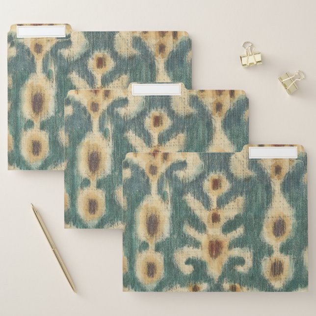 Decorative Ikat Fabric Design by Chariklia Zarris File Folder (Set)