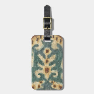 Decorative Ikat Fabric Design by Chariklia Zarris Luggage Tag