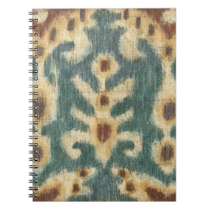 Decorative Ikat Fabric Design by Chariklia Zarris Notebook