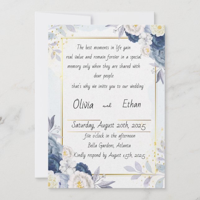 Decorative invitation with love (Front)