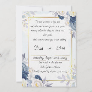 Decorative invitation with love