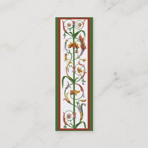 Customizable Decorative Italian Ironwork Bookmark Profile Card Business Card