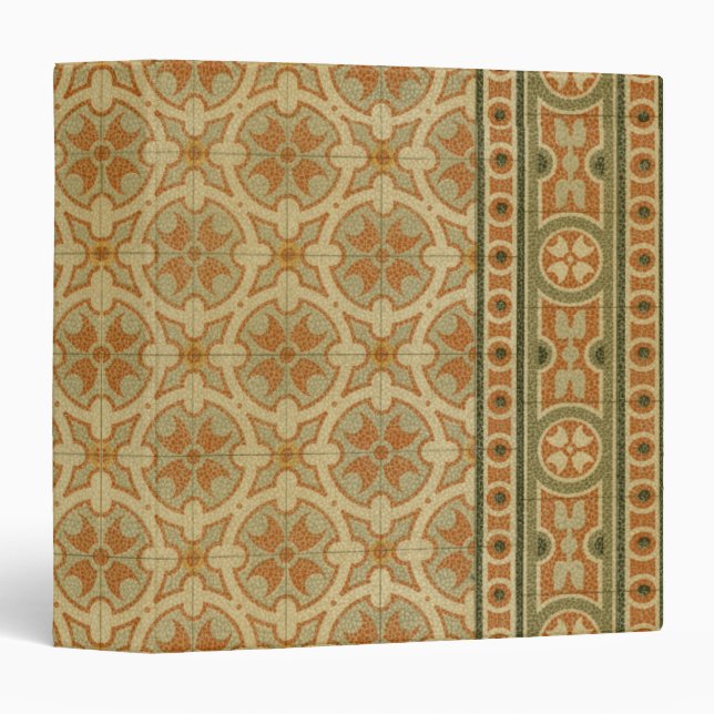 Decorative Italian Mosaic Tiles by Vision Studio 3 Ring Binder (Front/Spine)