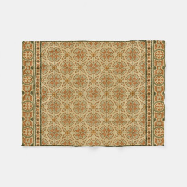 Decorative Italian Mosaic Tiles by Vision Studio Fleece Blanket (Front (Horizontal))