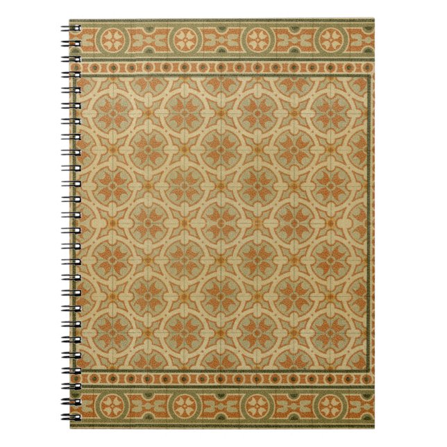 Decorative Italian Mosaic Tiles by Vision Studio Notebook (Front)