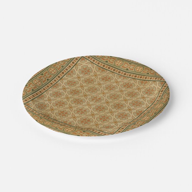 Decorative Italian Mosaic Tiles by Vision Studio Paper Plates (Angled)