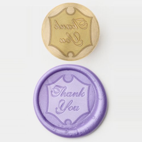 Decorative Label Thank You Wax Seal Stamp