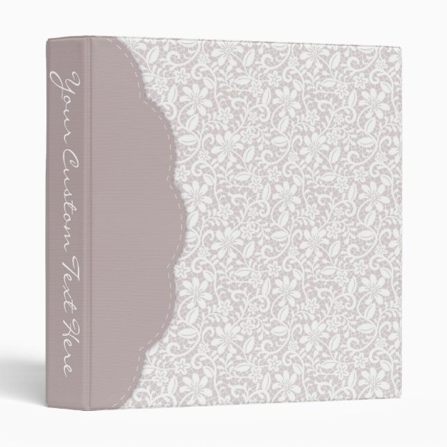 Decorative Lace Binder (Front/Spine)