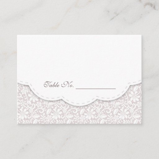 Customizable Decorative Lace Wedding Table Place Card Business Card