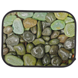 Decorative landscaping rocks car mat