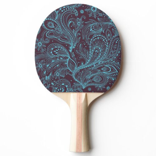 Decorative Leaves: Seamless Pattern Background Ping Pong Paddle