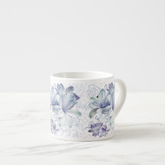Decorative Lilies Espresso Cup