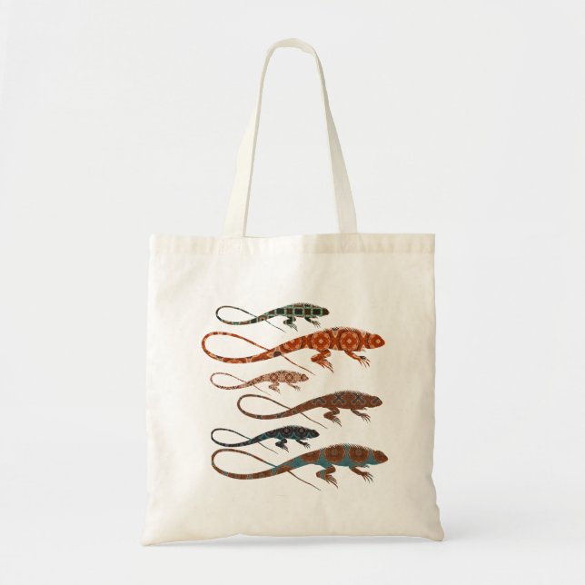  Decorative Lizards Tote Bag (Front)