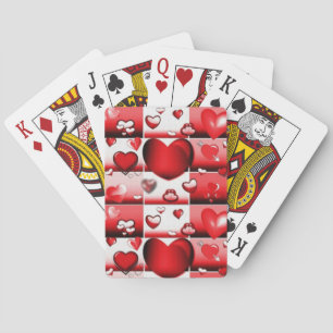 Decorative Love Hearts Poker Cards