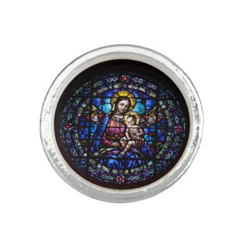 Decorative Madonna And Child Ring by justcrosses at Zazzle