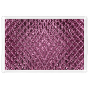 Decorative Magenta Vanity Tray