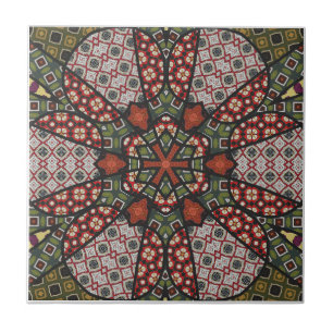 Decorative Mandala Ceramic Tile