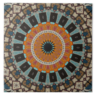 Decorative Mandala Ceramic Tile