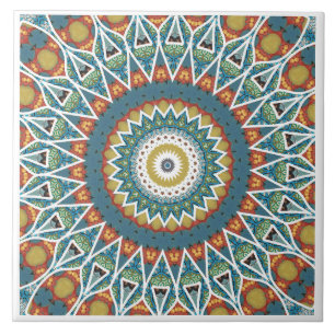Decorative Mandala Ceramic Tile