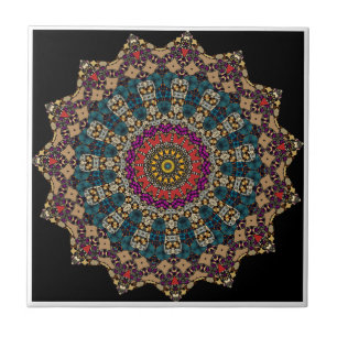 Decorative Mandala Ceramic Tile