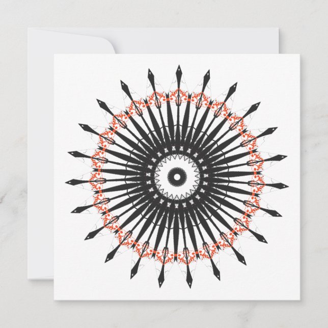  Decorative Mandala  Invitation (Front)