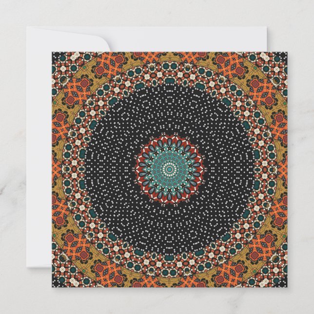  Decorative Mandala  Invitation (Front)