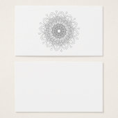 Decorative mandala isolated on white background. (Front & Back)