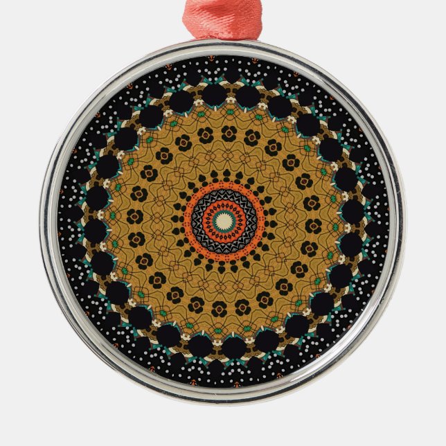  Decorative Mandala Metal Ornament (Front)