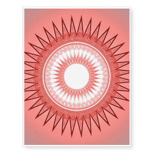 Decorative mandala temporary tattoos