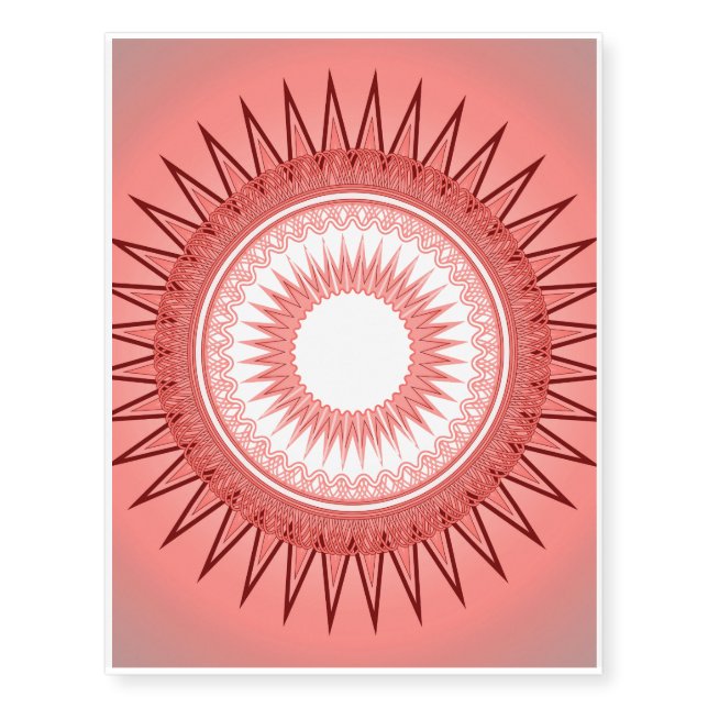 Decorative mandala temporary tattoos (Front)
