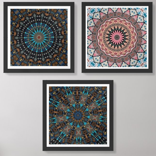  Decorative Mandala Wall Art Sets (Front)
