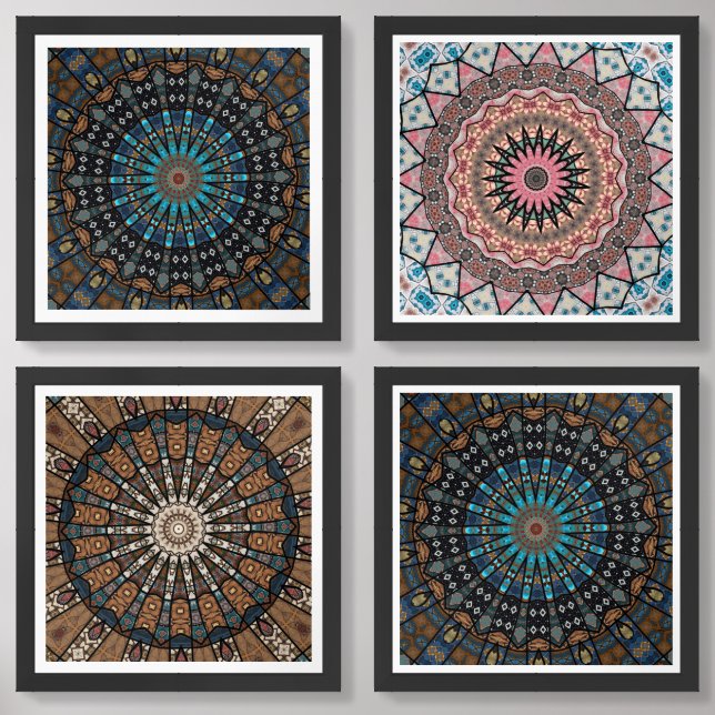  Decorative Mandala Wall Art Sets (Front)
