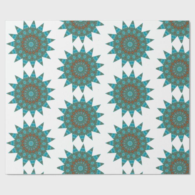  Decorative Mandala Wrapping Paper (Flat)