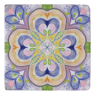 Decorative marble trivet "Genevieve"