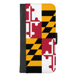 Decorative Maryland State Flag iPhone 8/7 Plus Wallet Case