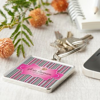Decorative Matching Bakery Collection Keychain by colourfuldesigns at Zazzle