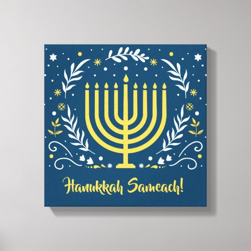 Decorative Menorah Hanukkah Wood Wall Art