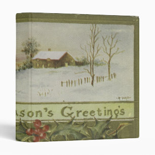 Decorative Merry Christmas 3 Ring Binder