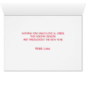 Decorative Merry Christmas Happy Holiday (Inside Horizontal (Bottom))