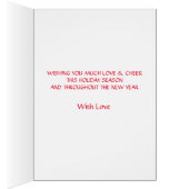 Decorative Merry Christmas Happy Holiday (Inside (Right))