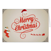 Decorative Merry Christmas Happy Holiday (Front Horizontal)