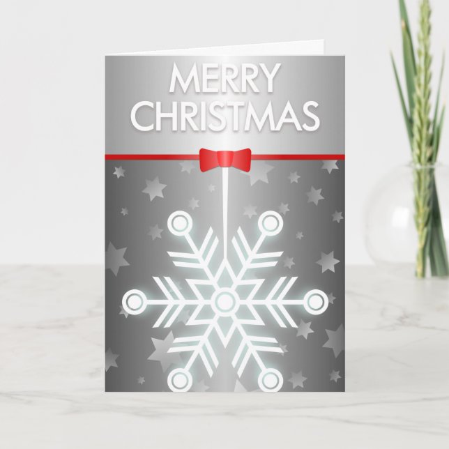 Decorative Merry Christmas Holiday Star Snowflake (Front)